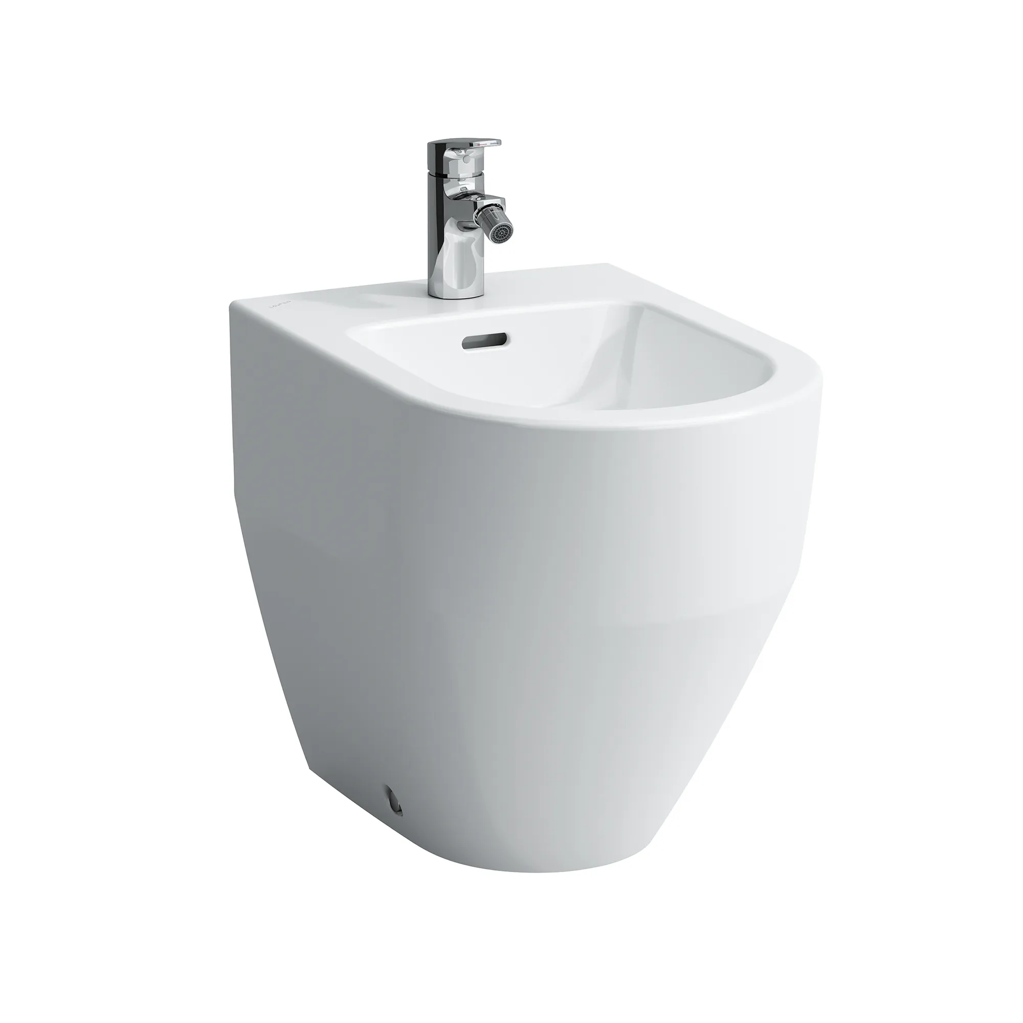 Standbidet PRO 530x360x430 1 Hahnloch ohne seitliches Loch für Wasseranschluss weiß