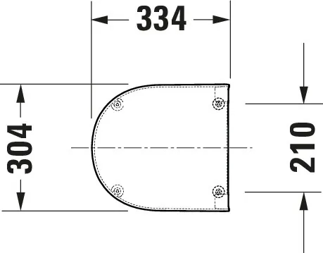 Duravit Urinaldeckel „ME by Starck“ 30,7 × 33,4 × 3,5 cm in Weiß Hochglanz