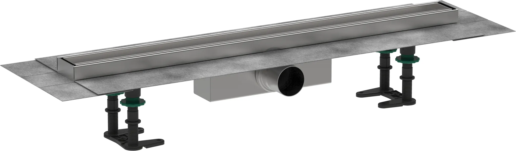 RainDrain Compact Komplettset Duschrinne 700 befliesbar für Standardinstallation k.a.