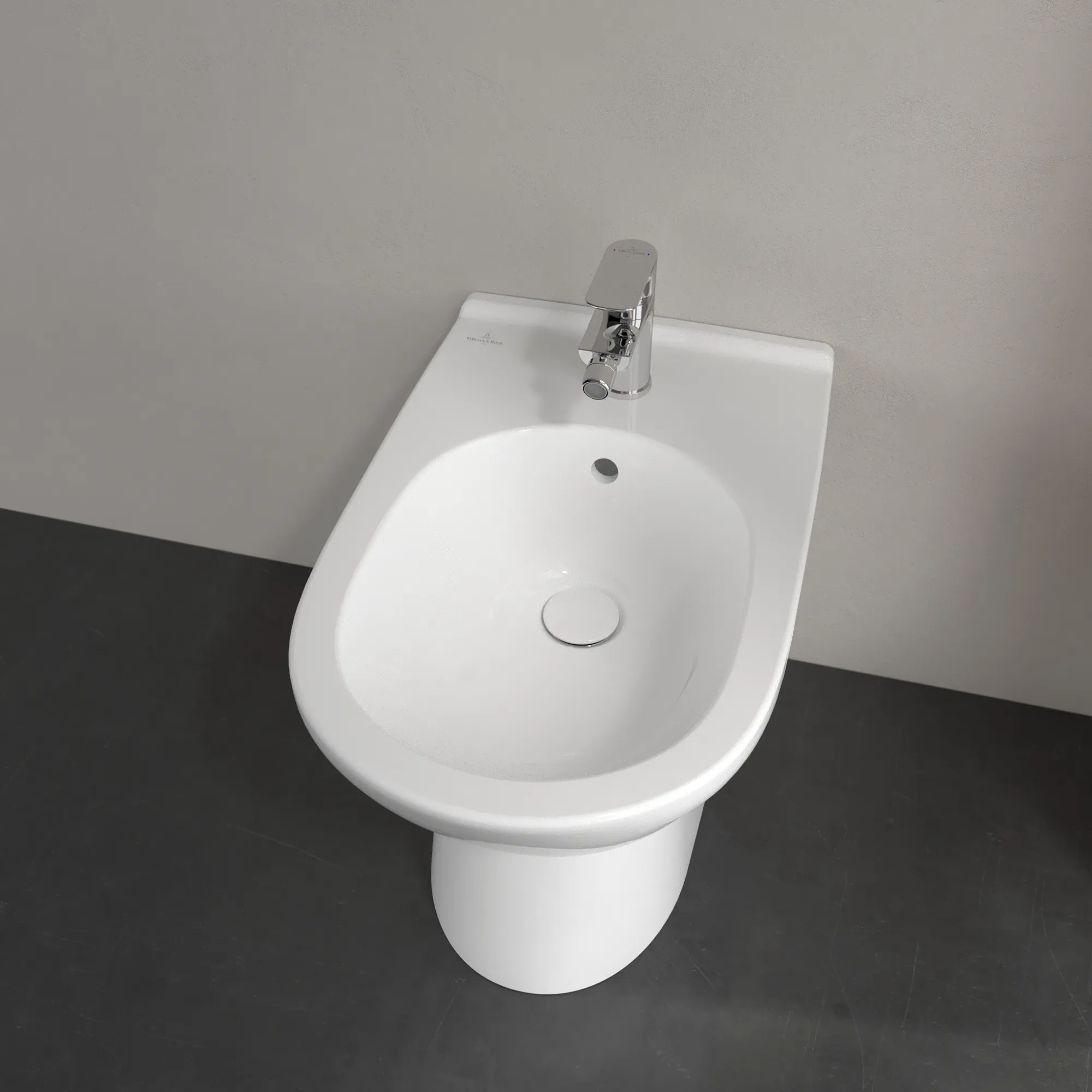 Bidet O.novo 546100, 570 x 360 x 400 mm, Oval, bodenstehend, Weiß Alpin