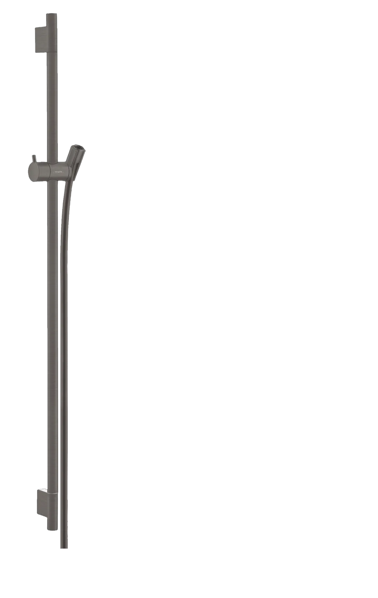 Hansgrohe Unica Brausestange S Puro 90 cm BBC, 1008 mm Gesamtlänge, 22 mm Durchmesser, 160 cm Brauseschlauch, stufenlos verstellbare Handbrausehalterung aus Metall