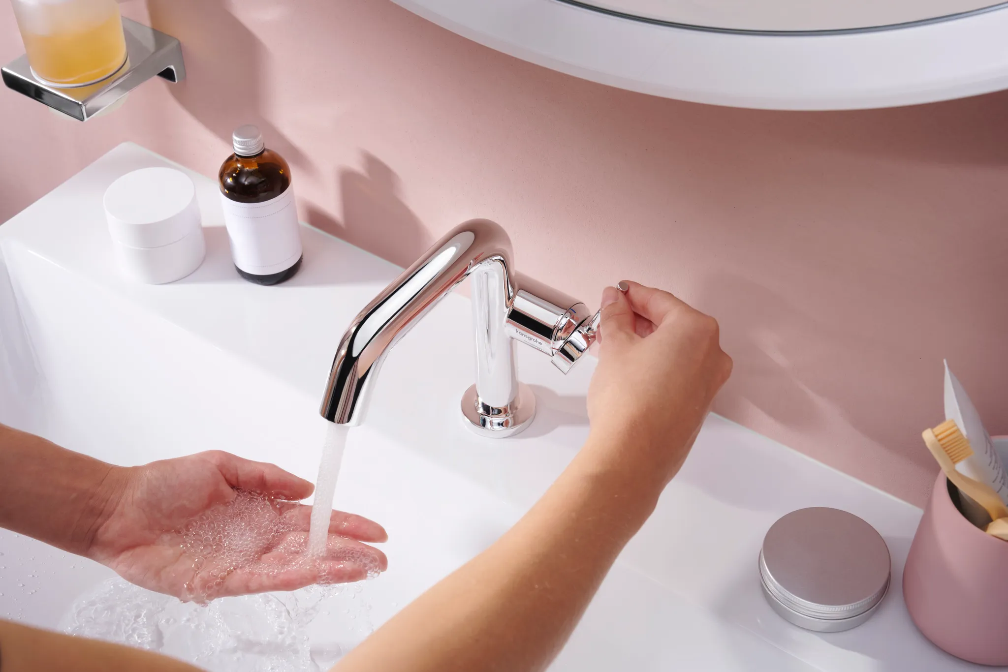 Hansgrohe AddStoris Q Lotionspender, Chrom Hansgrohe AddStoris Q Lotionspender, Chrom