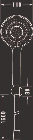 Brausegarnitur Brausen und Zubehör Brausehalterset „ZubehörArmaturen“ in Chrom