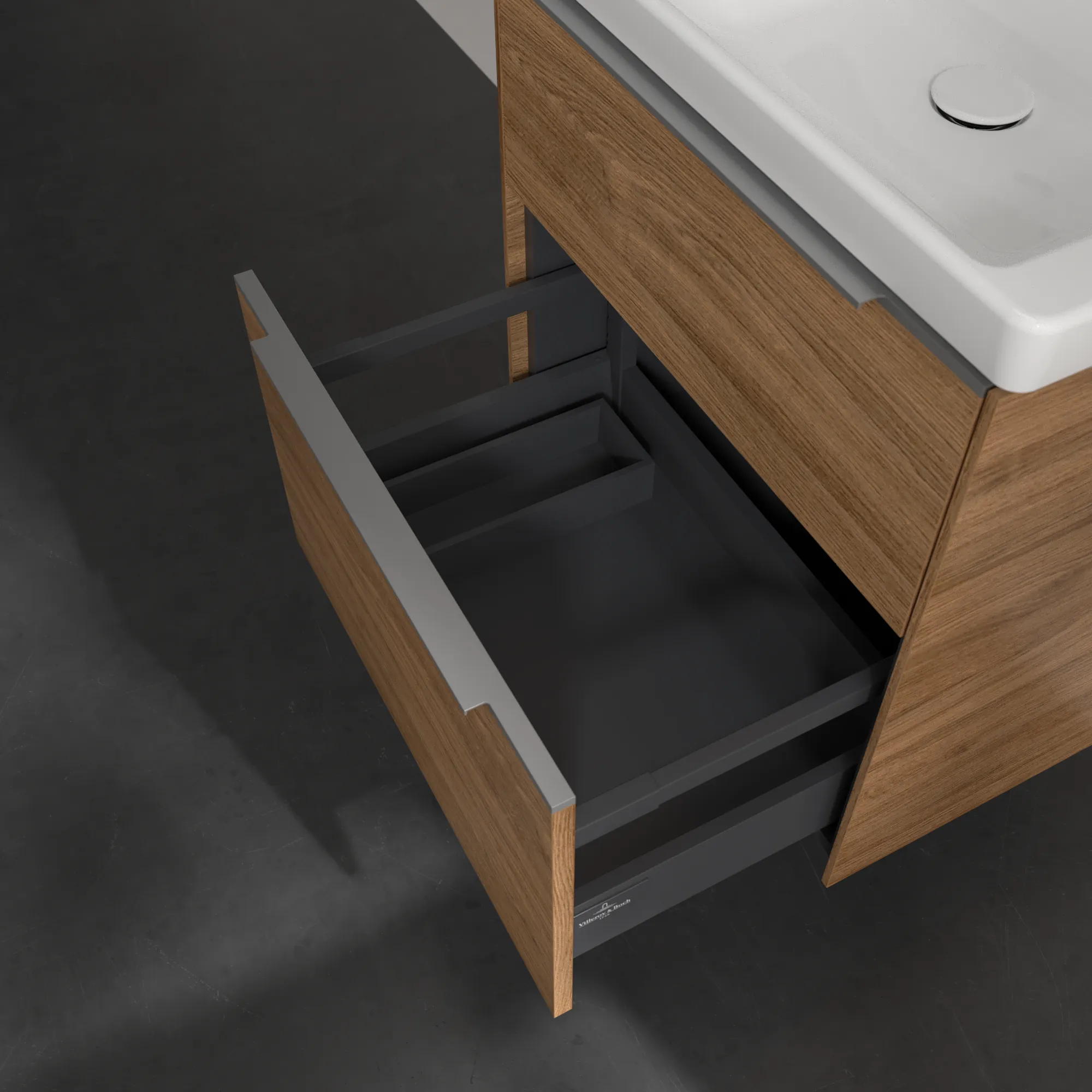 Villeroy & Boch Subway 3.0 Waschbeckenunterschrank C57800, 572 x 576 x 478 mm, Kansas Oak