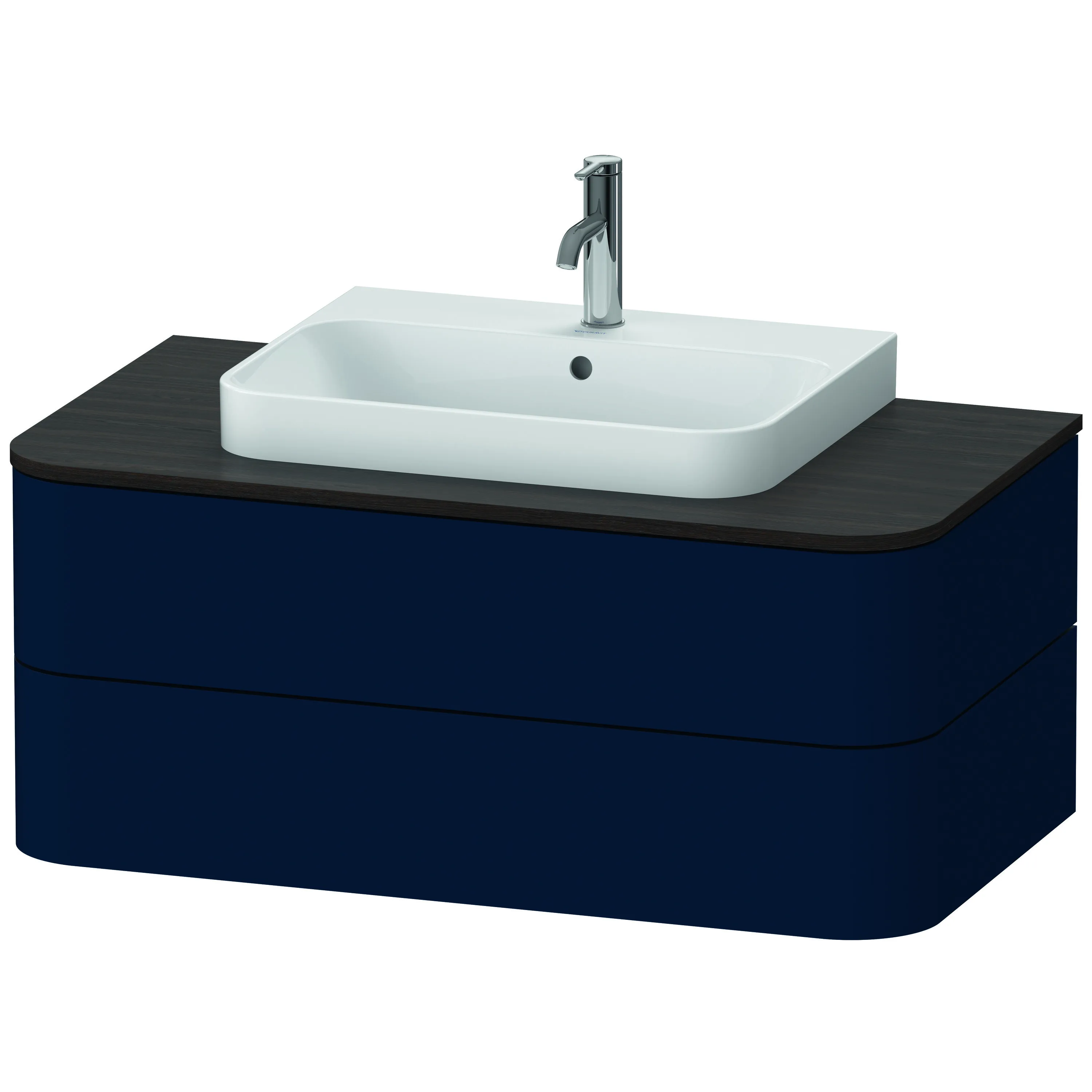 Duravit Waschtischunterschrank wandhängend „Happy D.2 Plus“ 100 × 40,8 × 55 cm Nachtblau Seidenmatt Duravit Waschtischunterschrank wandhängend „Happy D.2 Plus“ 100 × 40,8 × 55 cm Nachtblau Seidenmatt