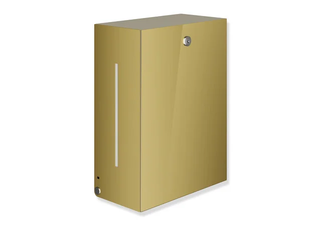 HEWI Papierhandtuchspender System 900, PVD gold glänzend, 260x350x140 mm, Edelstahl, für Wandmontage HEWI Papierhandtuchspender System 900, PVD gold glänzend, 260x350x140 mm, Edelstahl, für Wandmontage