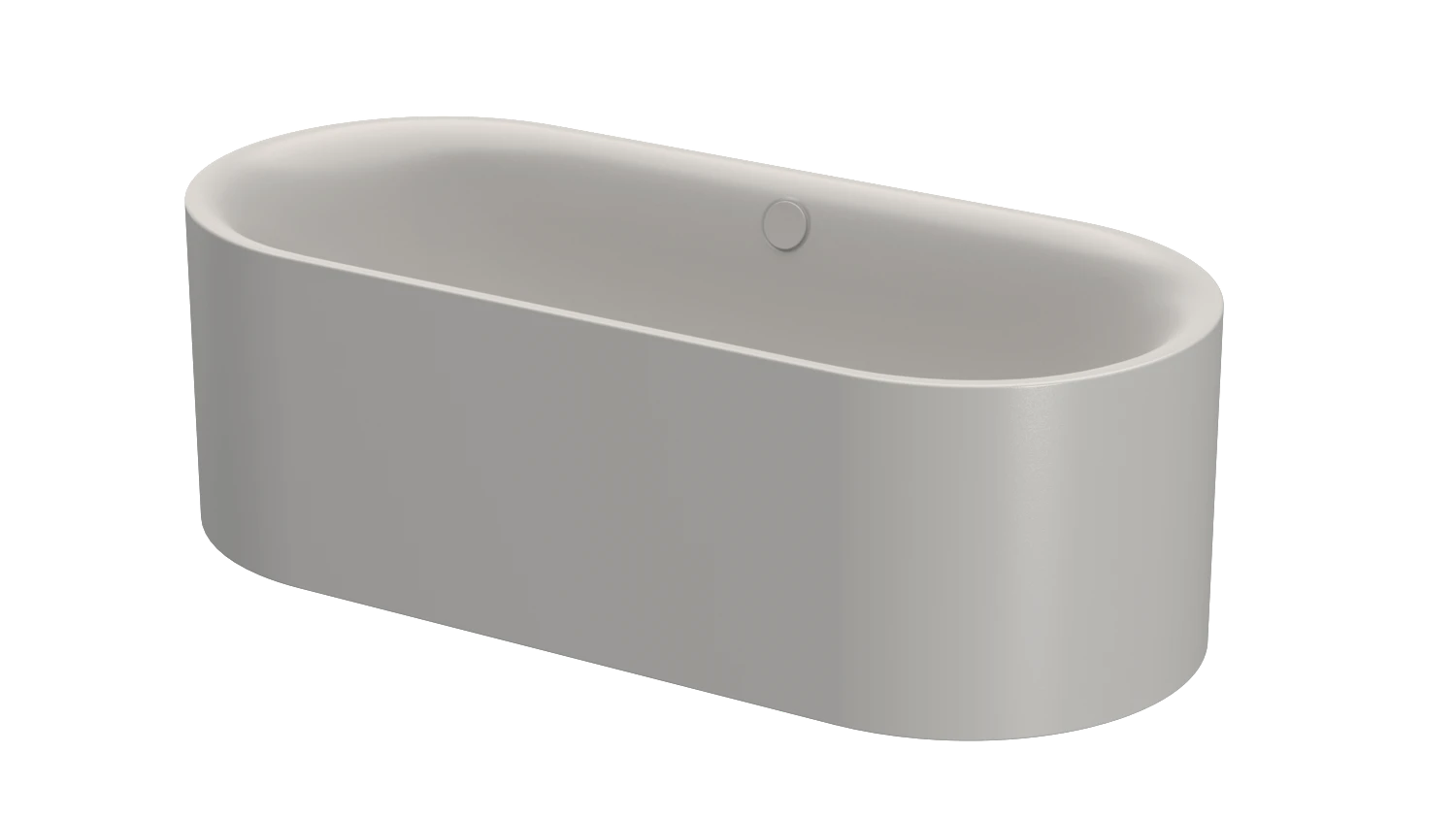 Bette oval Badewanne „BetteLux Oval Silhouette“ 180 × 80 cm in Dust