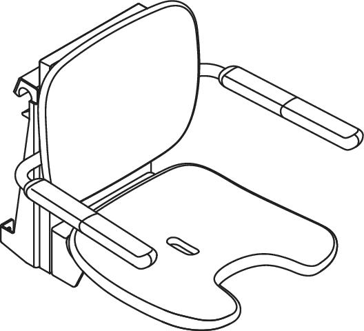 Einhängesitz „Serie 802 LifeSystem“ in Signalweiß glänzend / Signalweiß matt Einhängesitz „Serie 802 LifeSystem“ in Signalweiß glänzend / Signalweiß matt