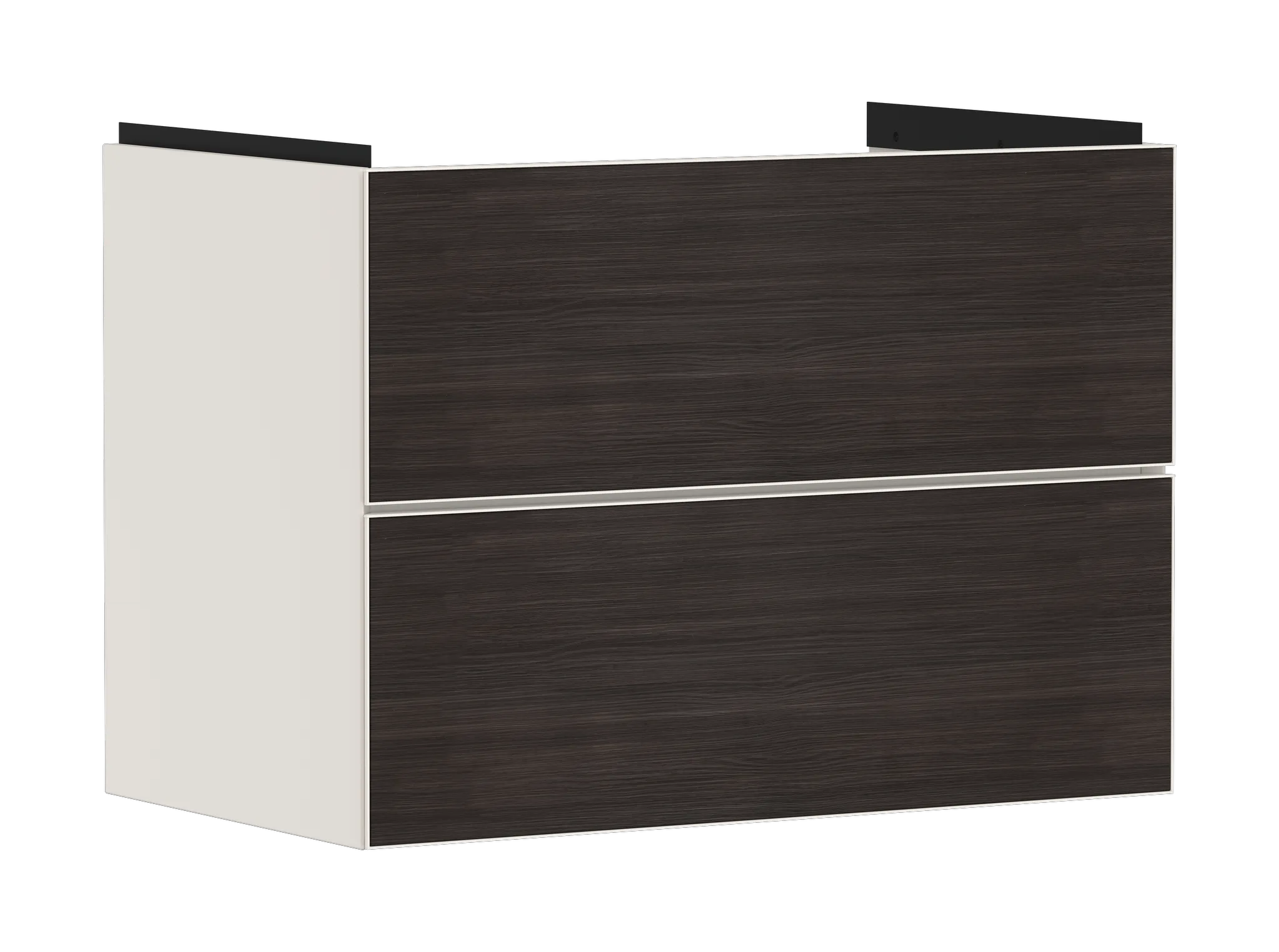 Xevolos E Waschtischunterschrank Sandbeige Matt 780/475 mit 2 Schubkästen für Waschtisch Bronze Struktur