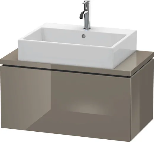 Duravit Waschtischunterschrank wandhängend „L-Cube“ 82 × 40 × 47,7 cm Flannel Grey Hochglanz Duravit Waschtischunterschrank wandhängend „L-Cube“ 82 × 40 × 47,7 cm Flannel Grey Hochglanz