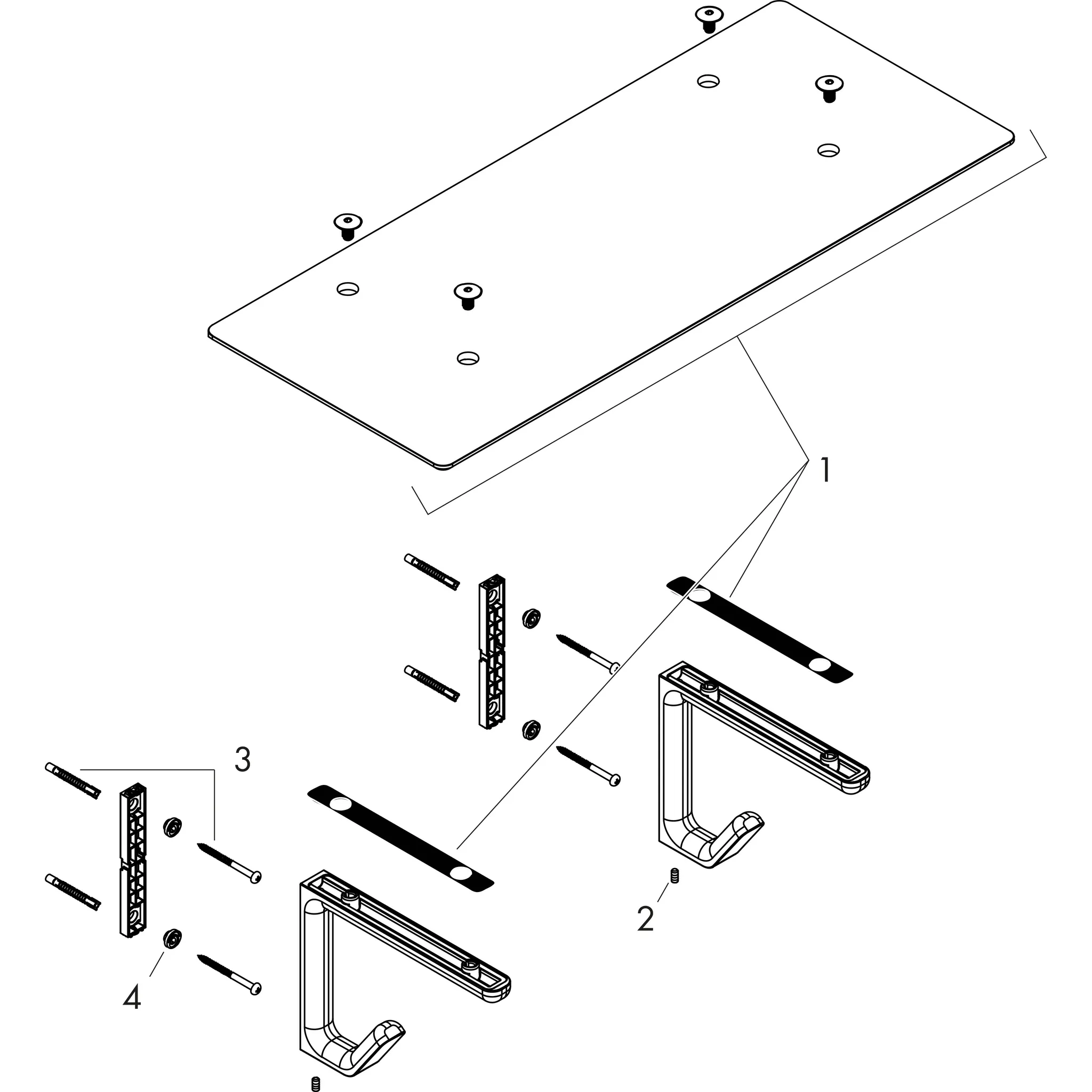 Badetuchablage Axor Universal Accessories chrom Badetuchablage Axor Universal Accessories chrom