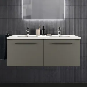 Ideal Standard Waschtischunterschrank „i.lifeB“ 120 × 44 × 50,5 cm Quarzgrau matt