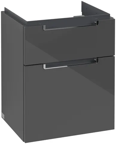 Villeroy & Boch Waschtischunterschrank „Subway 2.0“ 485 × 590 × 379 mm Glossy Grey, für Becken mittig, ohne Beleuchtung Villeroy & Boch Waschtischunterschrank „Subway 2.0“ 485 × 590 × 379 mm Glossy Grey, für Becken mittig, ohne Beleuchtung