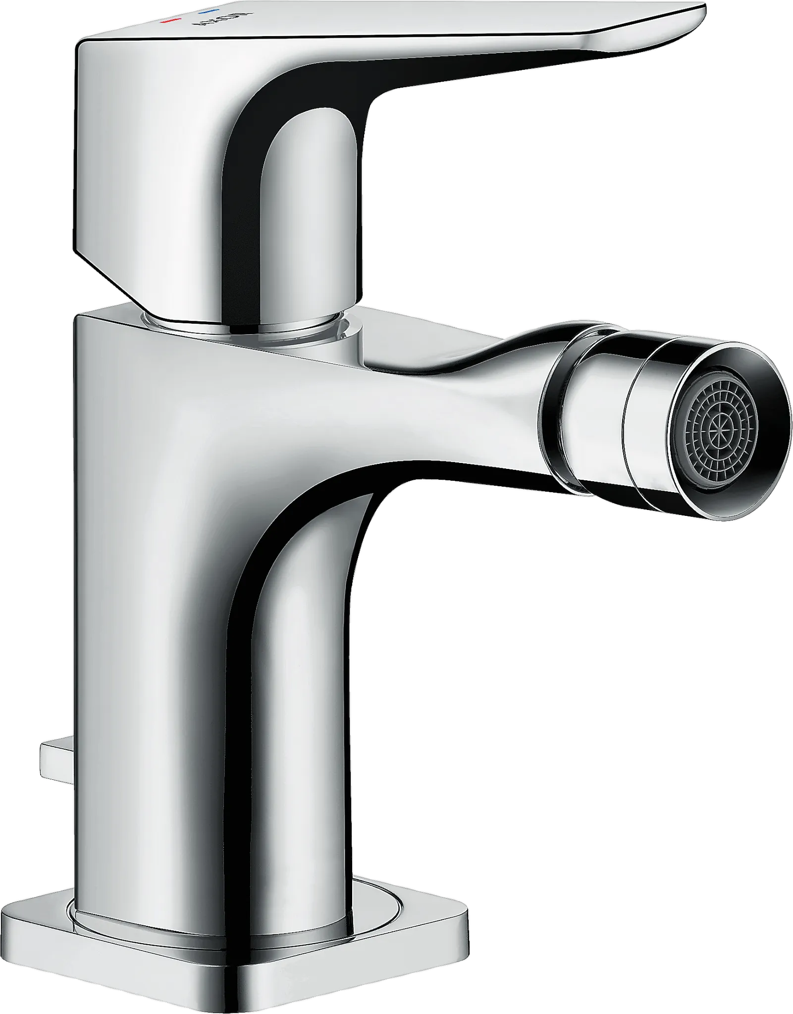 Hansgrohe AXOR Citterio E Mischer, Einhebel-Bidetmischer mit Hebelgriff und Zugstangen-Ablaufgarnitur, Chrom