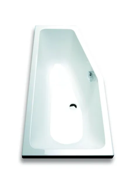 Hoesch Badewanne „Combi“ trapez 160 × 70 cm, links in Weiß