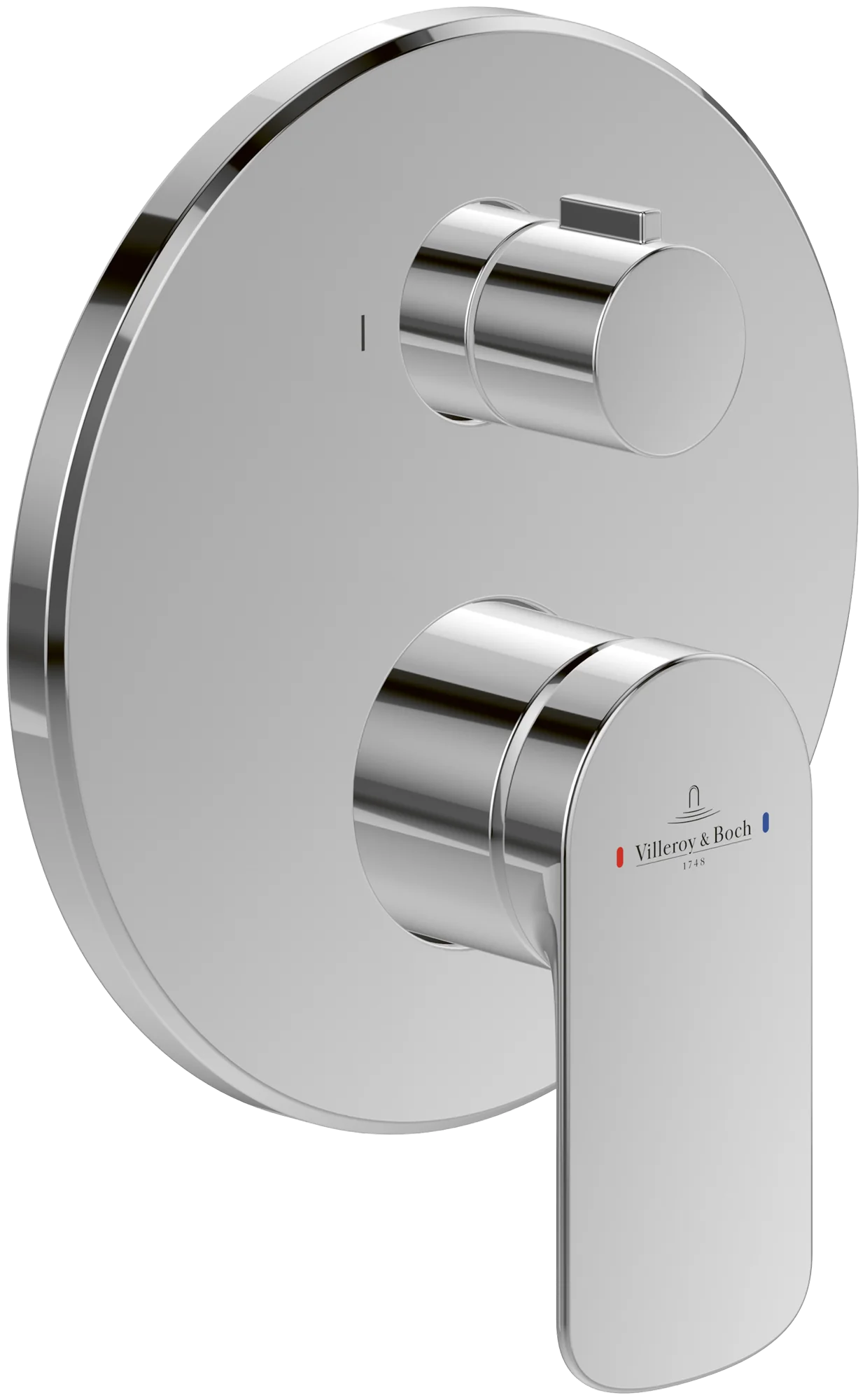 Villeroy & Boch O.novo Unterputz-Einhebel-Armatur Chrom, Höhe 215 mm, Breite 172 mm, Länge 180 mm