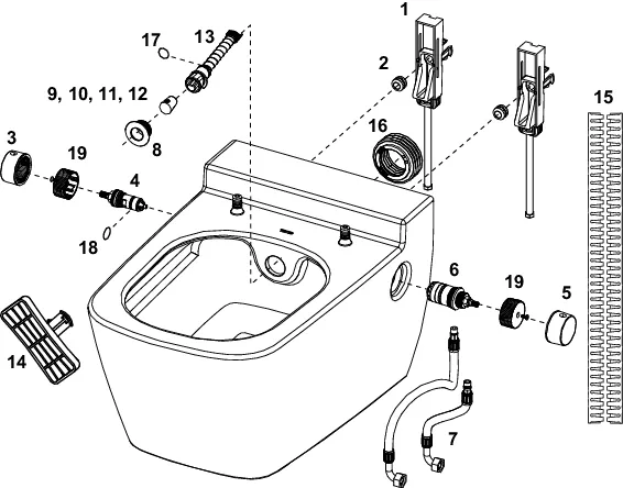 TECEone Duschtoilette: Kombination aus Bidet und WC TECEone Duschtoilette: Kombination aus Bidet und WC