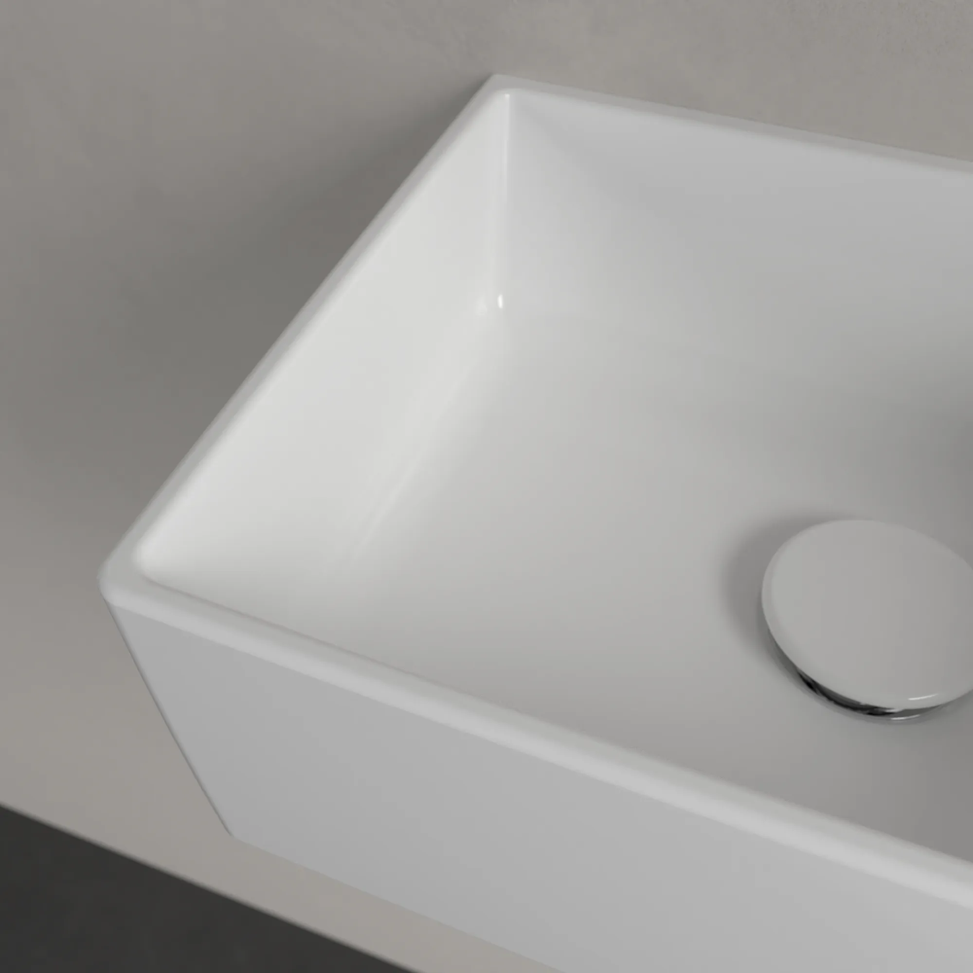Villeroy & Boch Handwaschbecken Memento 2.0, 400x260x111 mm, weiß Alpin CeramicPlus, TitanCeram, 1-Loch-Armatur