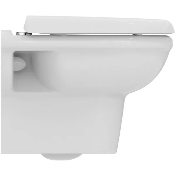 Wand-WC-Kombipaket Exacto, ohne Spülrand, mit Softclosing, 355x480x350mm, Weiß Wand-WC-Kombipaket Exacto, ohne Spülrand, mit Softclosing, 355x480x350mm, Weiß
