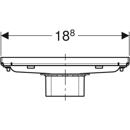 Geberit befliesbare Duschrinne „CleanLine“ Modell 154455001 Geberit befliesbare Duschrinne „CleanLine“ Modell 154455001