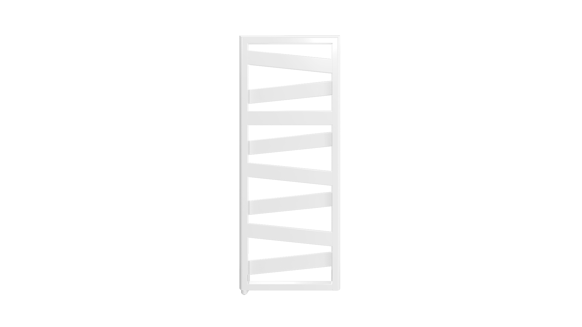 Zehnder Design-Elektroheizkörper „Ribbon“ 50 × 126,6 cm in Verkehrsweiß (RAL 9016, glänzend)