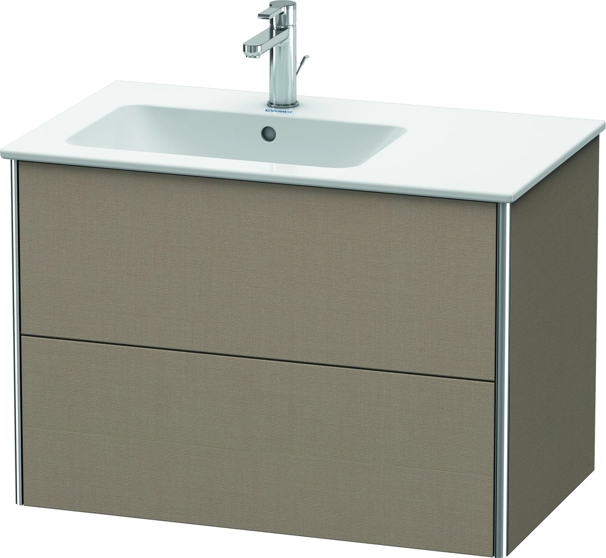 Duravit Waschtischunterschrank wandhängend „XSquare“ 81 × 56 × 47,8 cm Leinen