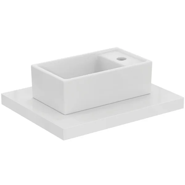 Waschbecken „i.lifeS“ 37 × 21 × 12 cm, Hahnlochposition rechts Waschbecken „i.lifeS“ 37 × 21 × 12 cm, Hahnlochposition rechts