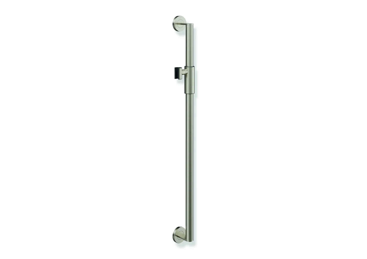 HEWI Brausehalterstange System 900, Edelstahl, PVD, Achsmaß 900 mm, D: 32 mm, magnetischer Brausehalter, HEWI Farbe WR
