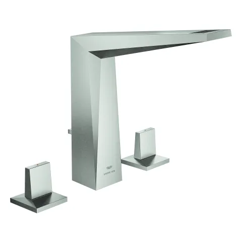 3-Loch-Waschtischbatterie Allure Brilliant 20627, Zugstangen-Ablaufgarnitur 1 1/4'', chrom 3-Loch-Waschtischbatterie Allure Brilliant 20627, Zugstangen-Ablaufgarnitur 1 1/4'', chrom