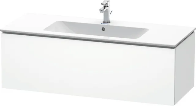 Duravit Waschtischunterschrank wandhängend „L-Cube“ 122 × 40 × 48,1 cm Weiß Matt