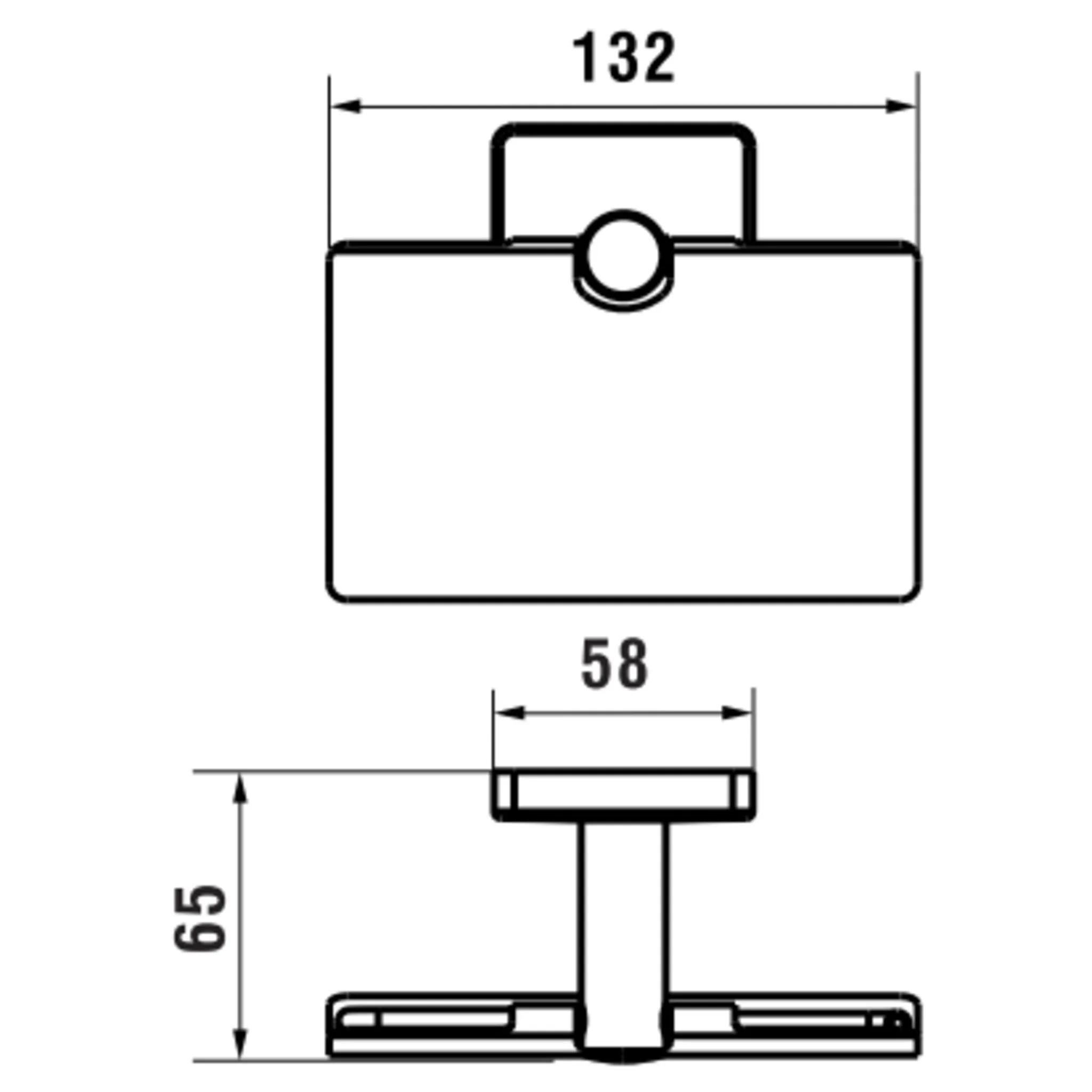 Niara S Toilettenpapierhalter 38407.2 mit Abdeckung, titanschwarz matt Niara S Toilettenpapierhalter 38407.2 mit Abdeckung, titanschwarz matt