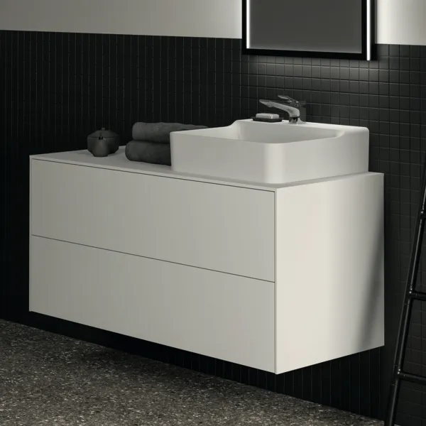 Ideal Standard Waschtischunterschrank Conca, 2 Auszüge, Weiß