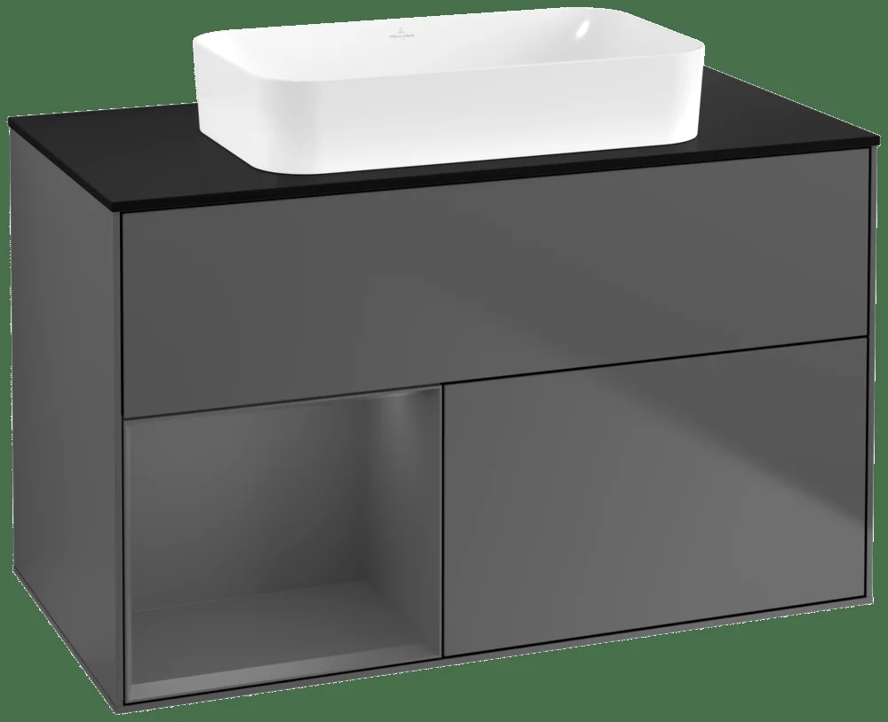 Villeroy & Boch Finion Waschbeckenunterschrank F65, 1000 x 603 x 501 mm, anthrazit