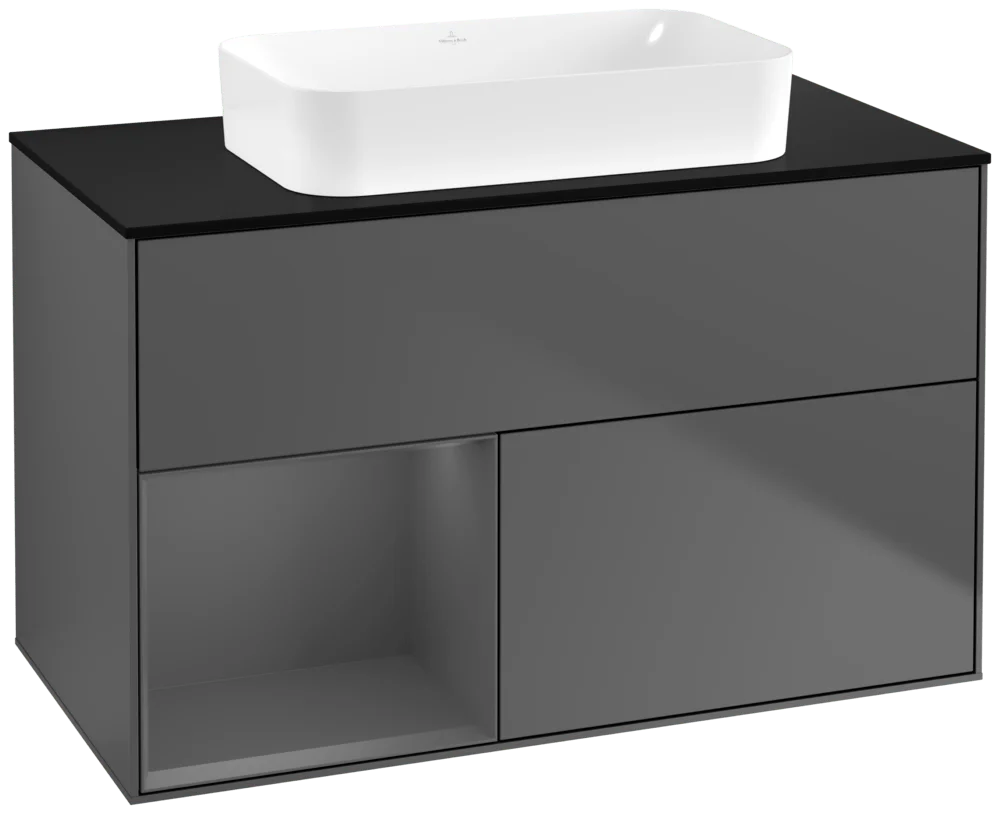 Villeroy & Boch Finion Waschbeckenunterschrank F65, 1000 x 603 x 501 mm, anthrazit Villeroy & Boch Finion Waschbeckenunterschrank F65, 1000 x 603 x 501 mm, anthrazit
