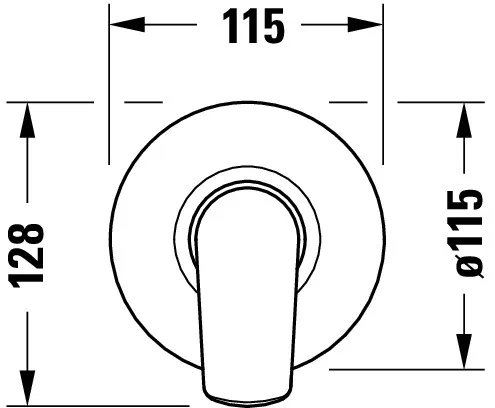 Duravit Einhand-Unterputz-Armatur „No.1“ in Chrom Duravit Einhand-Unterputz-Armatur „No.1“ in Chrom