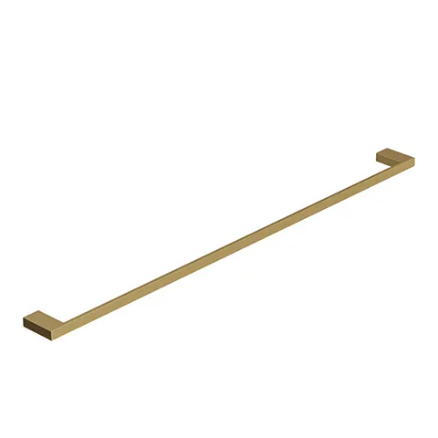 Kludi-VELA C Badetuchhalter Brushed Gold, feststehend, 830 mm Länge, Wandmontage mit Schrauben und Dübel