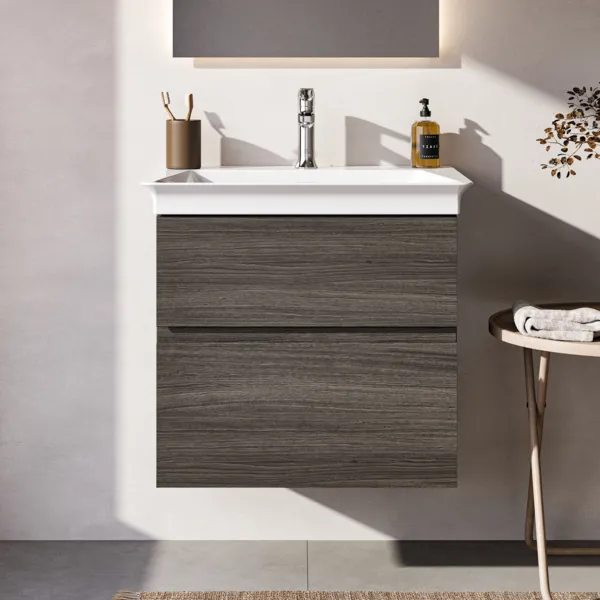 Ideal Standard Waschtischunterschrank „Finesse“ 60 × 54,5 × 44 cm Ulme dunkel