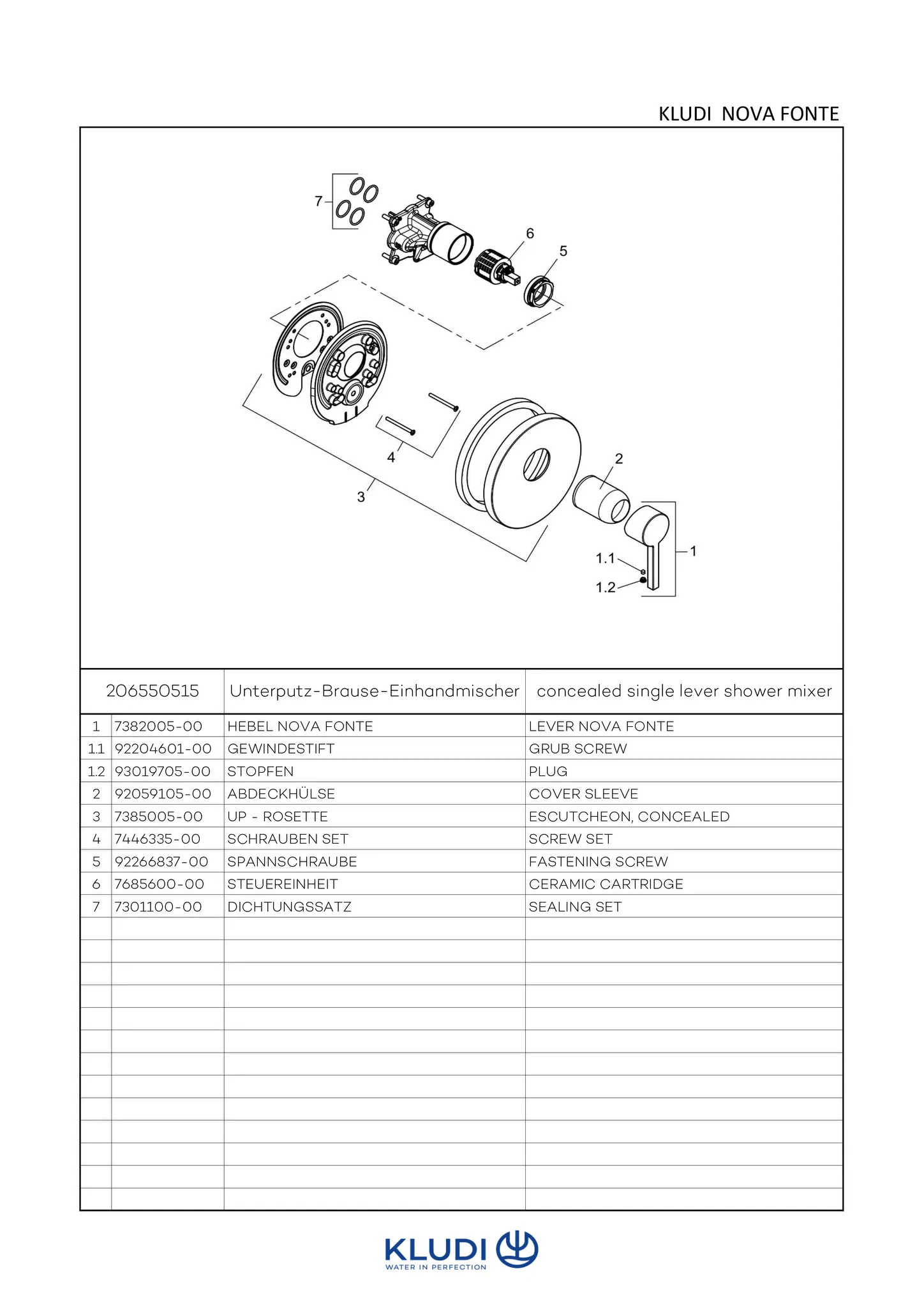 NOVA FONTE UPBrauseEinhandmischer FeinbauSet mit Funktionseinheit chrom NOVA FONTE UPBrauseEinhandmischer FeinbauSet mit Funktionseinheit chrom