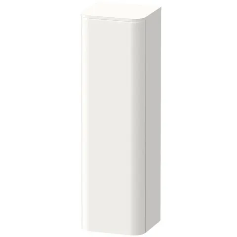 Duravit Halbhochschrank „Happy D.2 Plus“ 40 × 133,6 × 36 cm Weiß Supermatt, Anschlag links Duravit Halbhochschrank „Happy D.2 Plus“ 40 × 133,6 × 36 cm Weiß Supermatt, Anschlag links