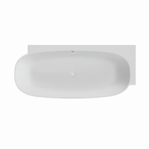 Hoesch Badewanne „LaBrillante“ vorwand rechteck 180 × 80 cm, rechts in Weiß