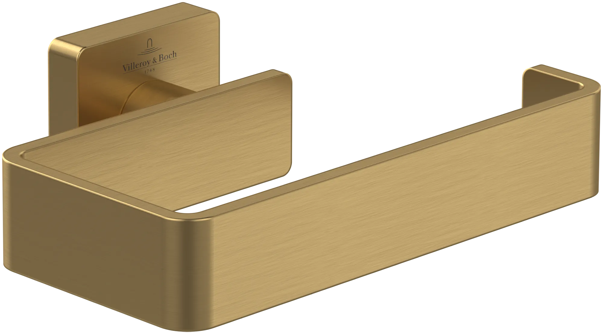 Villeroy & Boch Toilettenpapierhalter „Elements-Striking“ 13,5 × 9,3 × 4,5 cm in chrom, Befestigung verdeckt