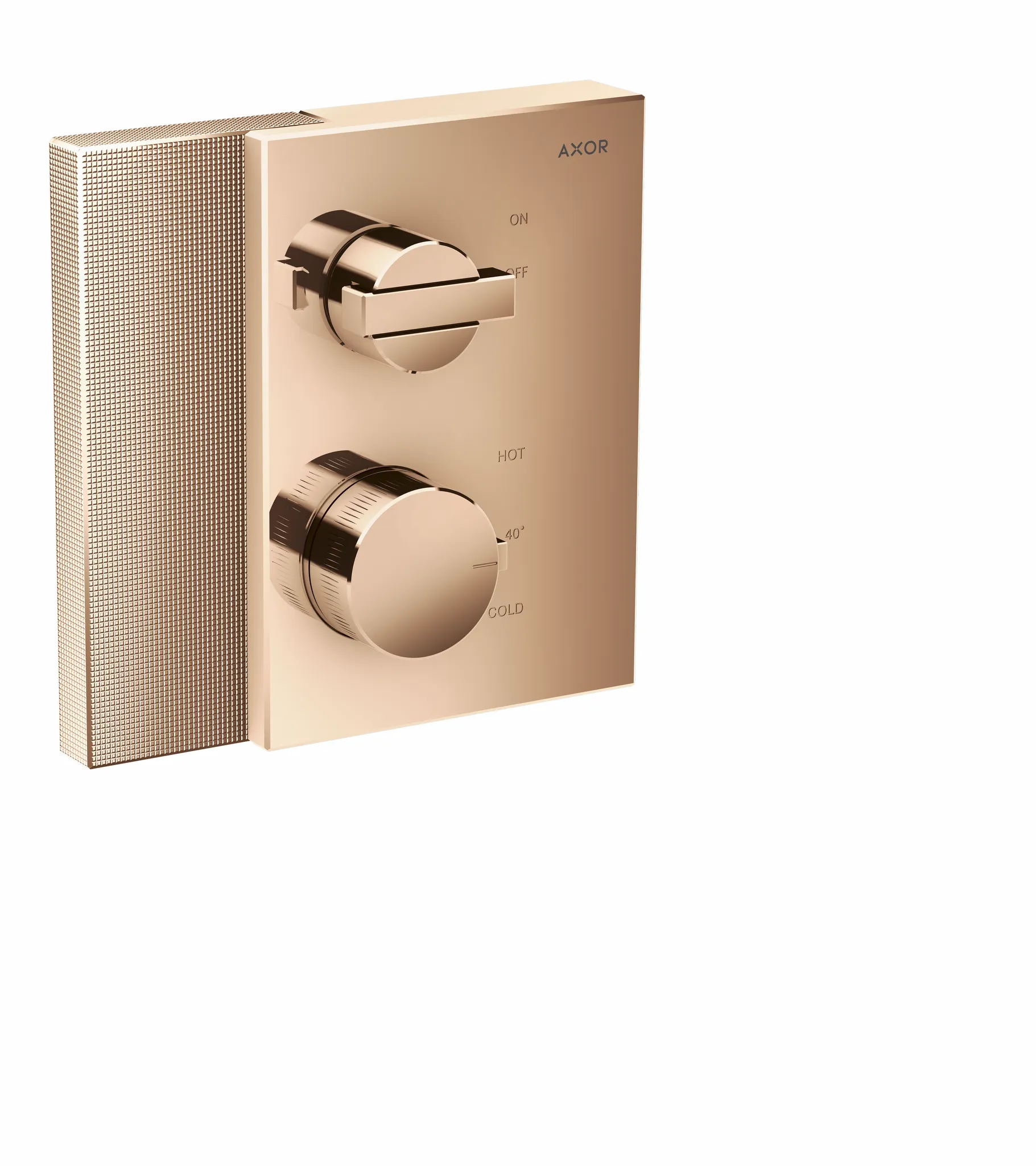 Thermostat Unterputz Axor Edge F-Set Diamantschliff chr.mit Absperrv. Thermostat Unterputz Axor Edge F-Set Diamantschliff chr.mit Absperrv.
