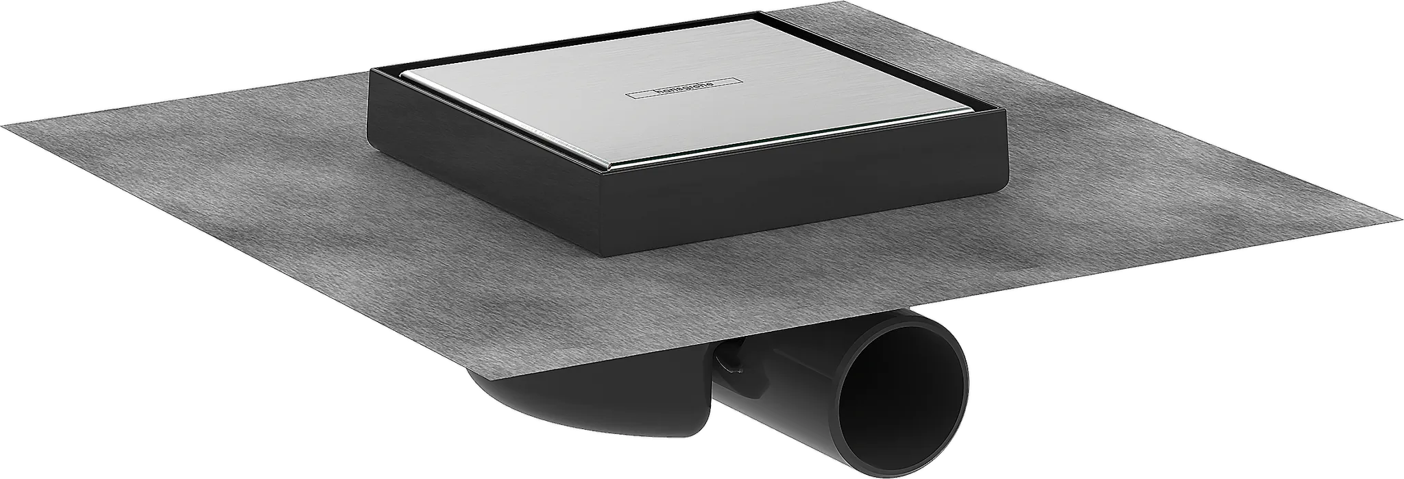 Hansgrohe RainDrain Spot Komplettset Punkтаб. 150x150mm Edelstahl gebürstet Hansgrohe RainDrain Spot Komplettset Punkтаб. 150x150mm Edelstahl gebürstet