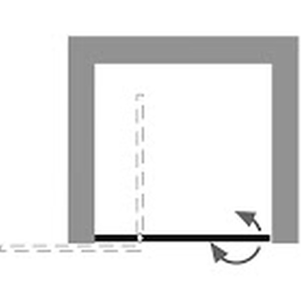 HSK rahmenlos Drehtür pendelbar an Nebenteil „Aperto Pur“ für Nische Glas Klar hell, Scharniere Chromoptik (Alu Hochglanz poliert), Sondergröße HSK rahmenlos Drehtür pendelbar an Nebenteil „Aperto Pur“ für Nische Glas Klar hell, Scharniere Chromoptik (Alu Hochglanz poliert), Sondergröße