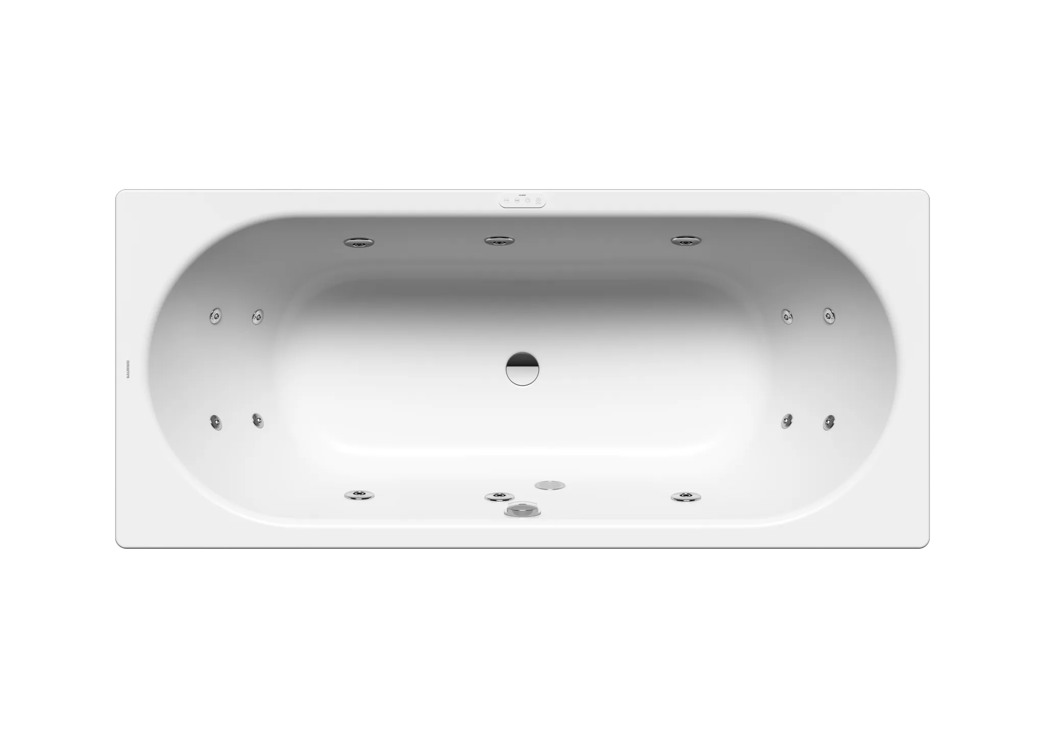 Kaldewei Whirlwanne „Classic Duo“ 1800 × 800 mm, rechts mit Aquamassage Full Body, in alpinweiß