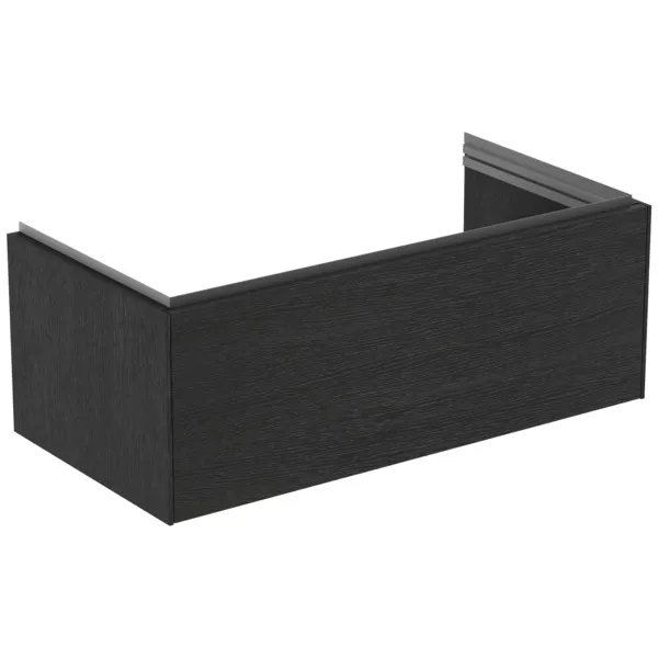 Ideal Standard Waschtischunterschrank „Conca“ 100 × 37 × 50,5 cm Eiche geflammt Furnier Ideal Standard Waschtischunterschrank „Conca“ 100 × 37 × 50,5 cm Eiche geflammt Furnier