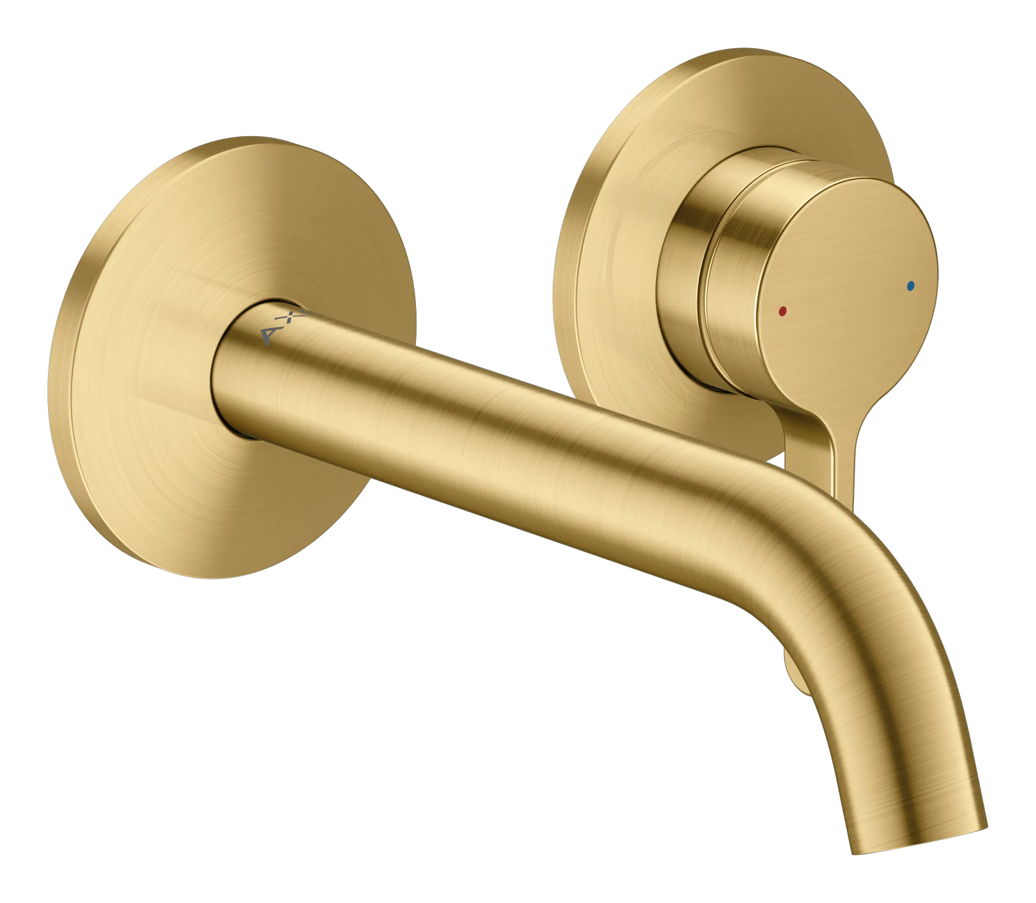 Hansgrohe AXOR One Einhebel-Waschtischmischer Unterputz Wandmontage Brushed Gold Optic Ausladung 160 mm Hebelgriff Normalstrahl Hansgrohe AXOR One Einhebel-Waschtischmischer Unterputz Wandmontage Brushed Gold Optic Ausladung 160 mm Hebelgriff Normalstrahl