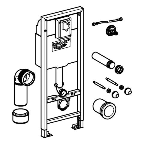 Grohe Rapid SL WC-Element Rapid SL 38713_1, 1,13 m Bauhöhe, 0,42 m breit Grohe Rapid SL WC-Element Rapid SL 38713_1, 1,13 m Bauhöhe, 0,42 m breit