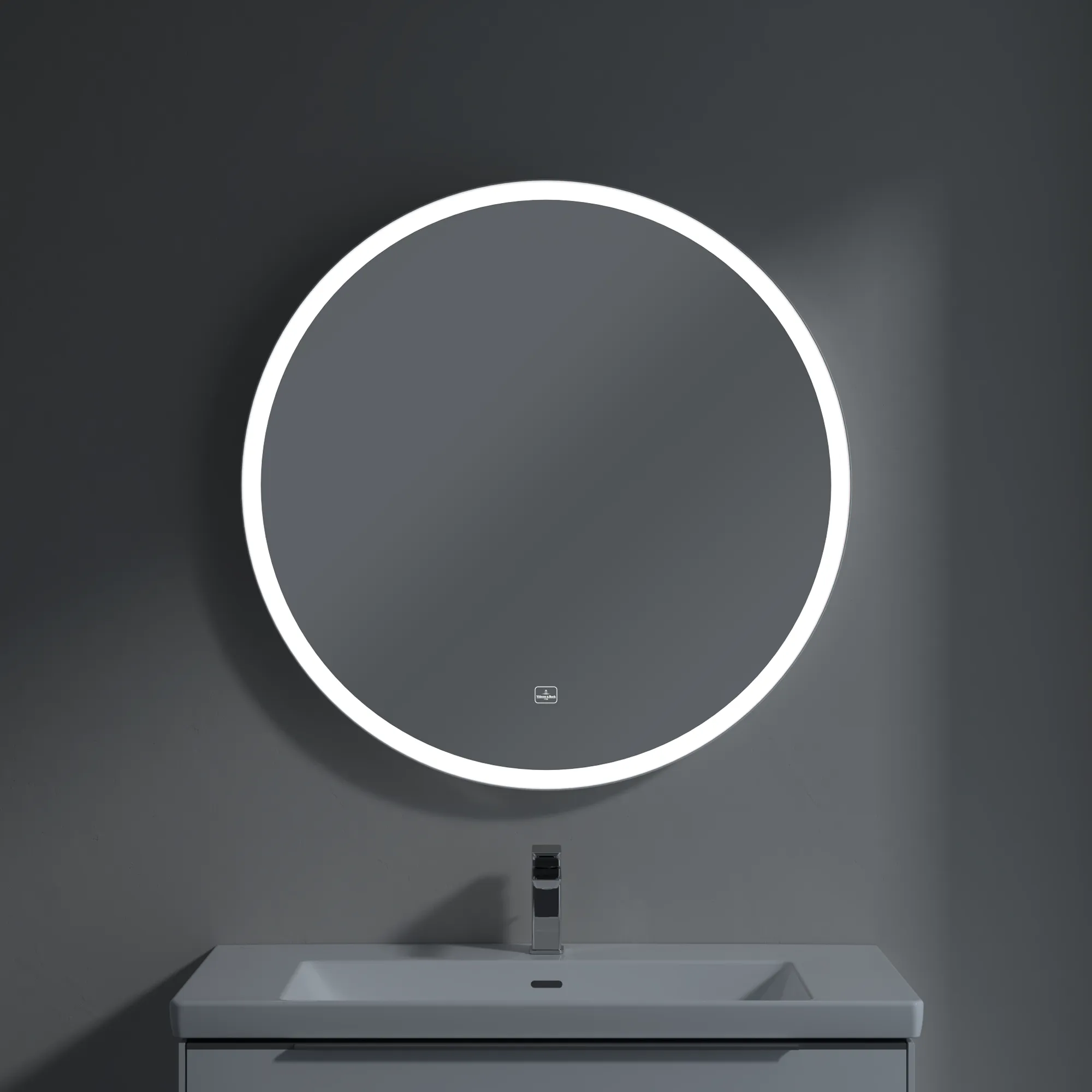 Villeroy & Boch Spiegel „Subway 3.0“ ⌀ 910 mm in White Matt Villeroy & Boch Spiegel „Subway 3.0“ ⌀ 910 mm in White Matt
