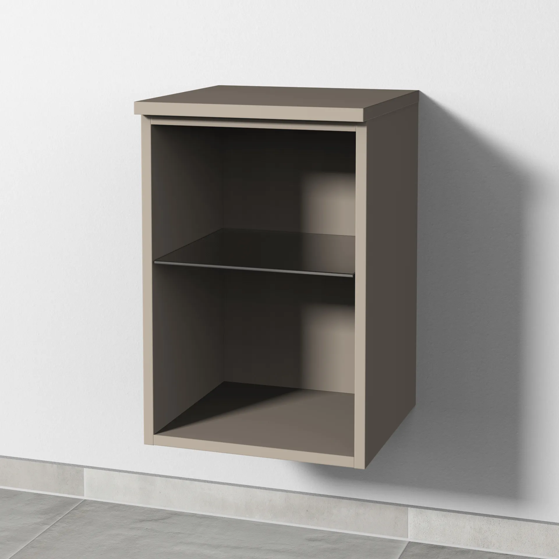 Sanipa Regal "2morrow" 350 × 510 × 328 mm in Sandgrau (matt) Farbe: Sandgrau (matt)|Größe: 35 × 32,8 × 51 cm